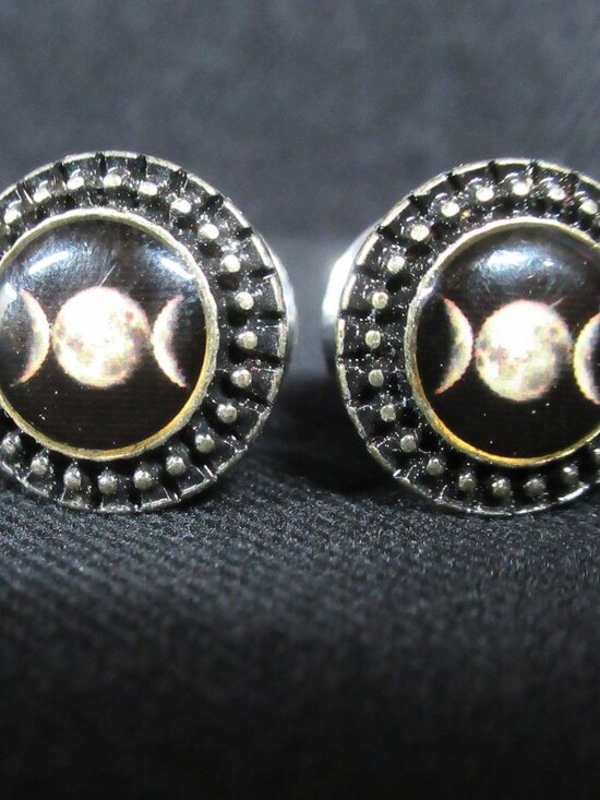 Jewelry - 00G Wicca Moon Phase Triple Goddess Tunnels